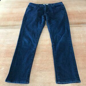 Kate Spade Broome Street Straight Leg Jeans Women 28 Blue Mid Rise Dark Wash